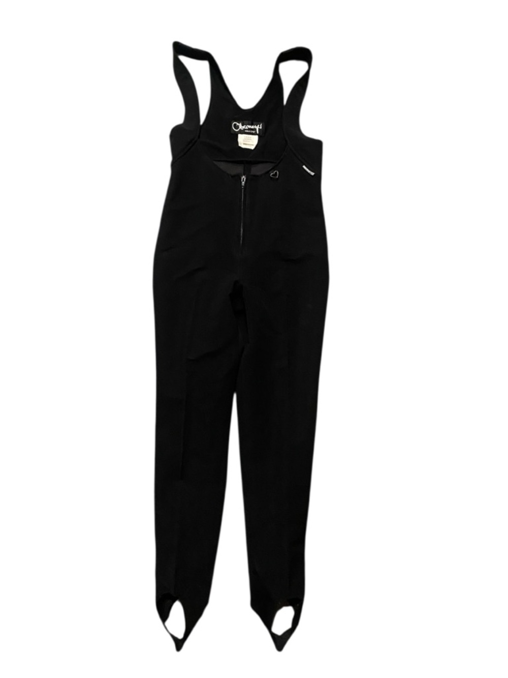 Obermeyer Black Logo Label Ladies' ski bibs